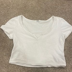 White crop top